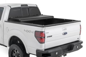 Ford F-150 Hard Low Profile Bed Cover - Rough Country - Tri-Fold - '04-'14